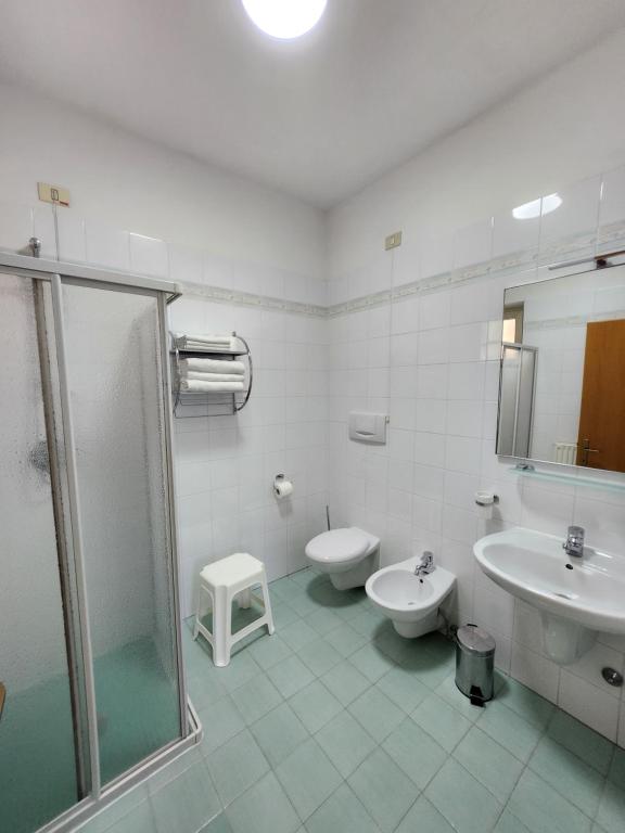 Koupelna v ubytování Casa Beniamino