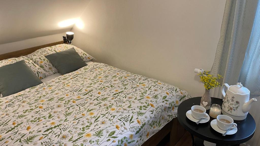 Posteľ alebo postele v izbe v ubytovaní Chalupa Maršíkov 120