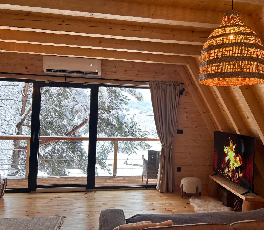 Posezení v ubytování Molika Forest House