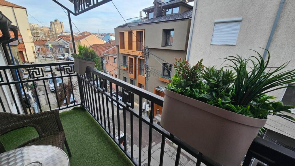 Balkón nebo terasa v ubytování DuoD