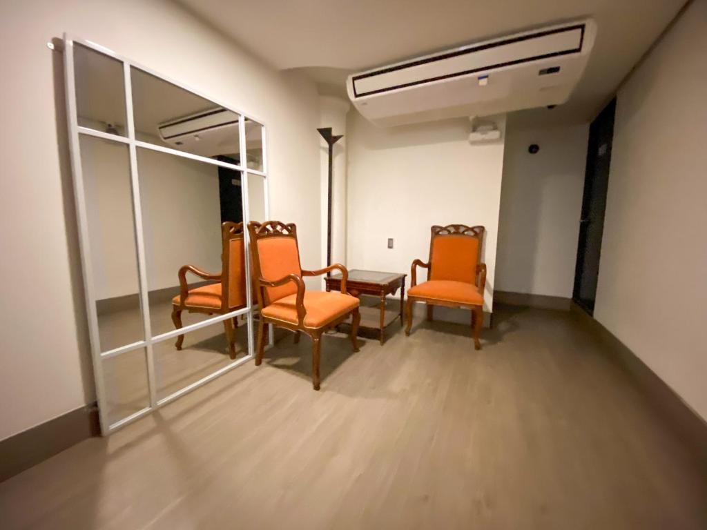 Posezení v ubytování Orbe Hotel Medellín