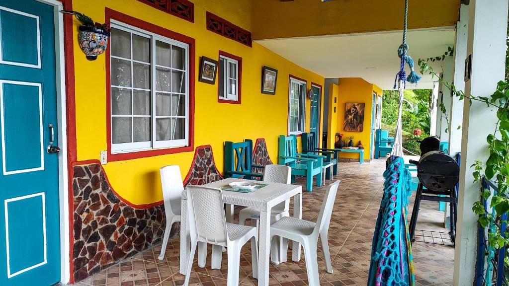 Restaurace v ubytování Las Catalinas Ecológicas (El Maizal)
