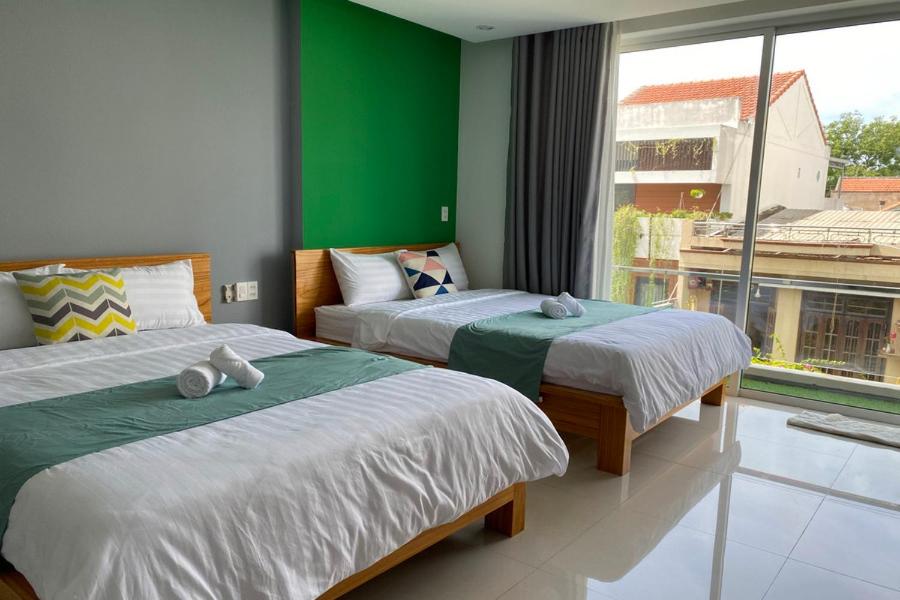 Postel nebo postele na pokoji v ubytování Dao tien Homestay