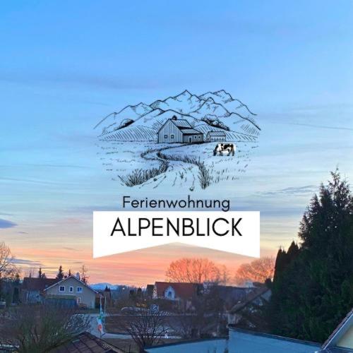 a collage of two pictures of a house and a house at Ferienwohnung Alpenblick in Pürgen