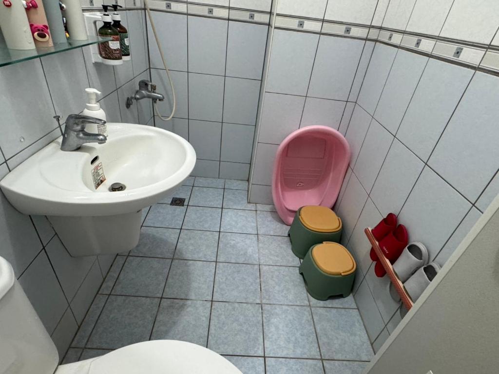 Koupelna v ubytování Lukang Hung-shiu Homestay