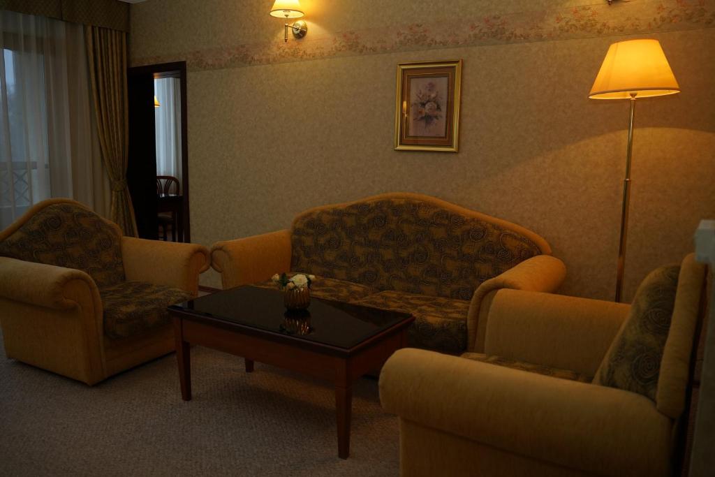 Posezení v ubytování Drustar Hotel