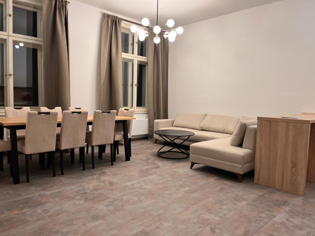 Posezení v ubytování Pearl Bee Deluxe Suites