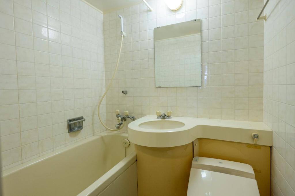 Koupelna v ubytování KAMENOI HOTEL Fukui