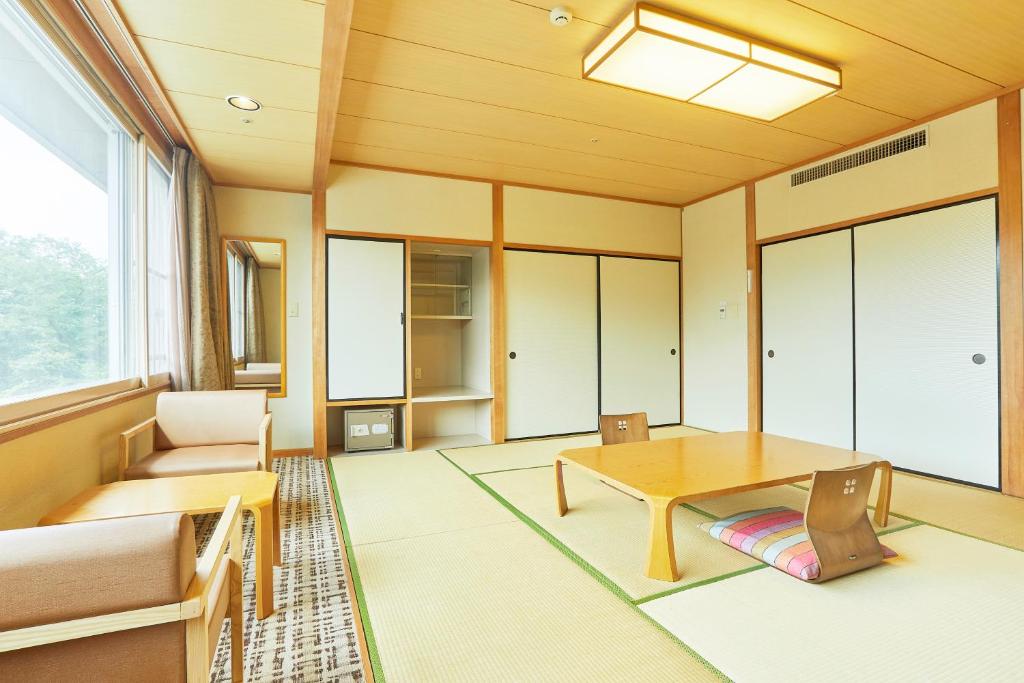 Posezení v ubytování KAMENOI HOTEL Fukui