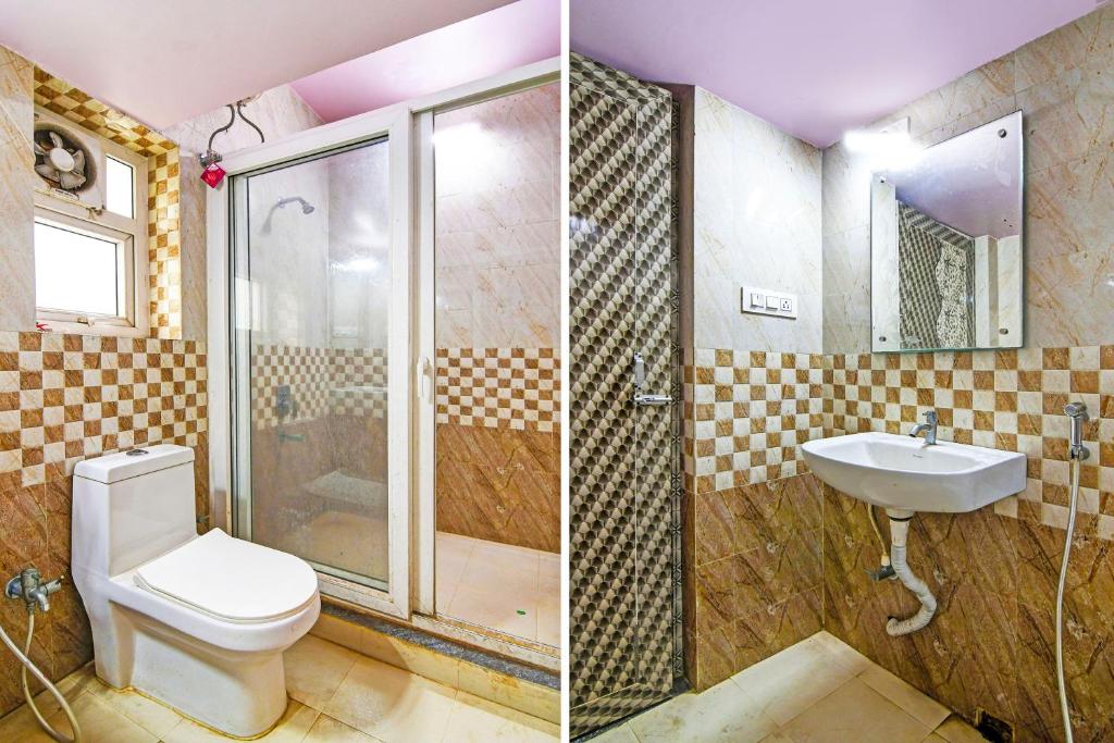 Koupelna v ubytování Hotel O Sai Somu Inn