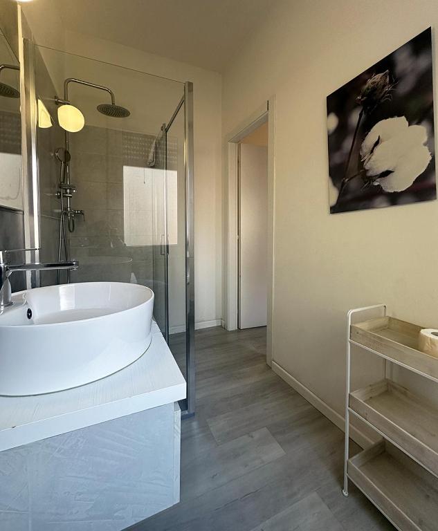 Koupelna v ubytování Albergo del Pozzo
