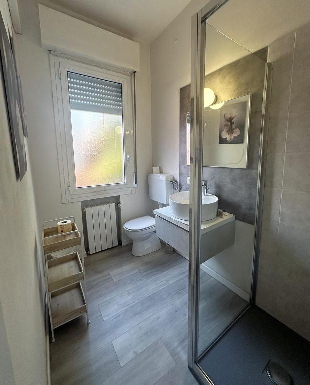 Koupelna v ubytování Albergo del Pozzo