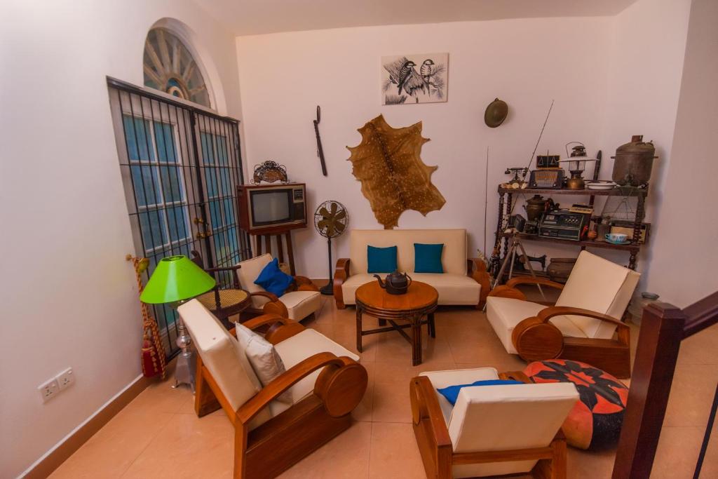 Posezení v ubytování Chaminrich villa