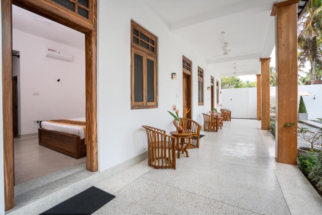 Balkón nebo terasa v ubytování The Mansion Koggala