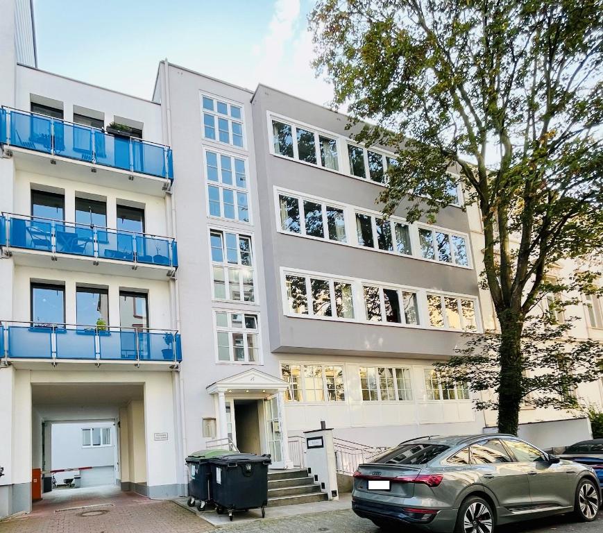 O edifício em que o apart-hotel se localiza