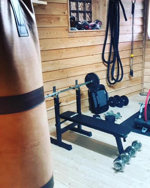 Fitness centrum a/nebo fitness zařízení v ubytování Haus Waldruhe