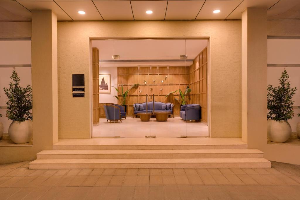 Posezení v ubytování Keys Prima by Lemon Tree Hotels, Katti-Ma, Chennai