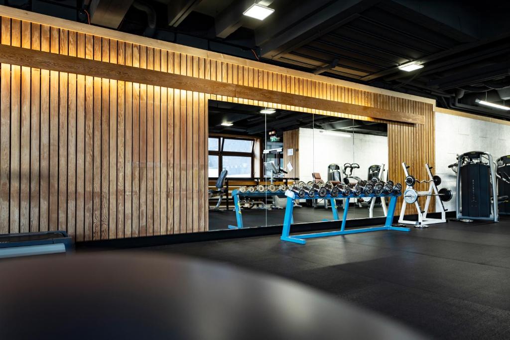 Fitness centrum a/nebo fitness zařízení v ubytování Sporthotel am Semmering