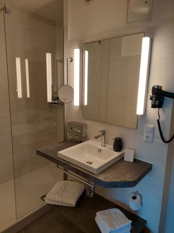 Koupelna v ubytování Hotel Stadt Gernsbach