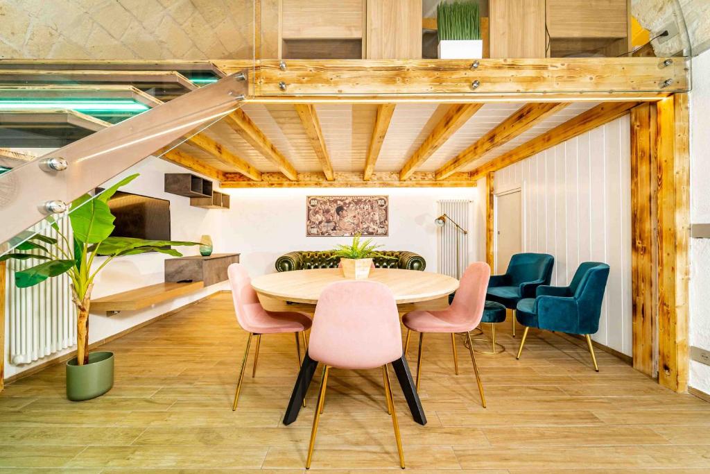 A seating area at Il Melograno - Suite Deluxe