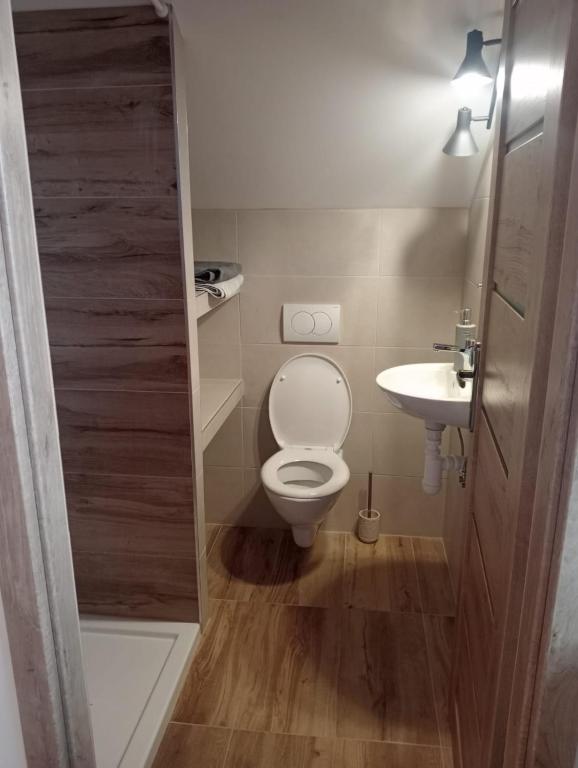 Koupelna v ubytování Vila Štefan Drevko
