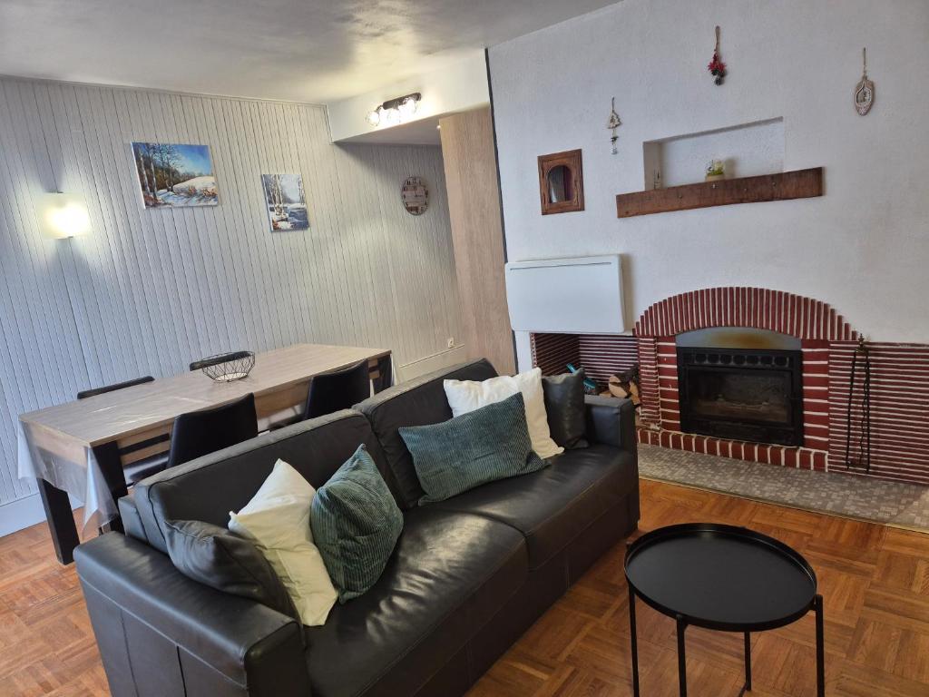 Χώρος καθιστικού στο Appartement au pied des pistes, Les jouvencelles