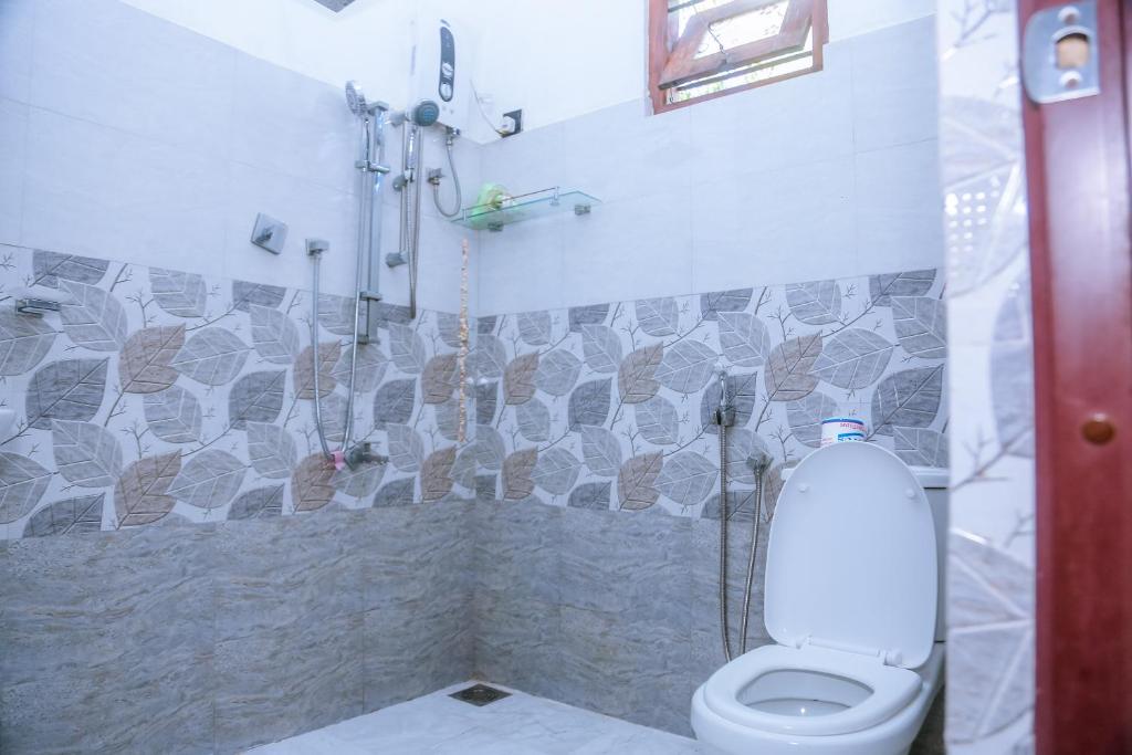 Koupelna v ubytování Babe Villa
