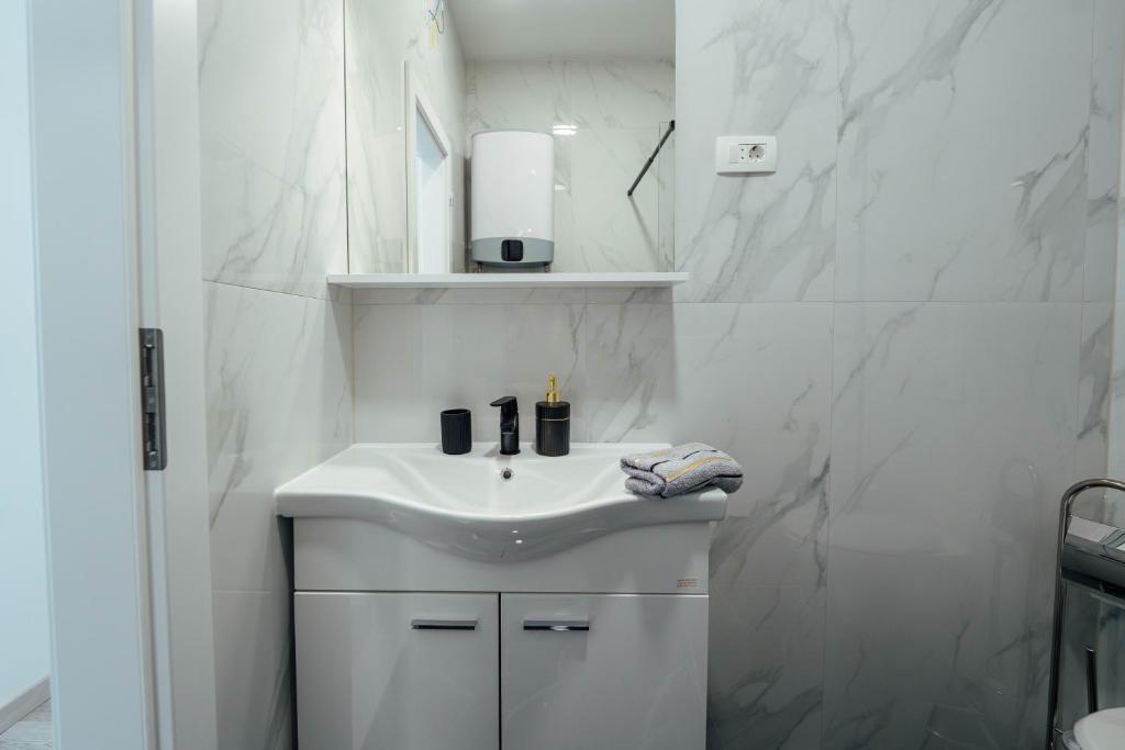 Koupelna v ubytování Apartman Anđela