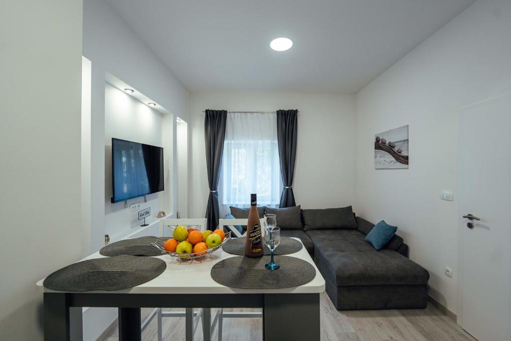 TV a/nebo společenská místnost v ubytování Apartman Anđela