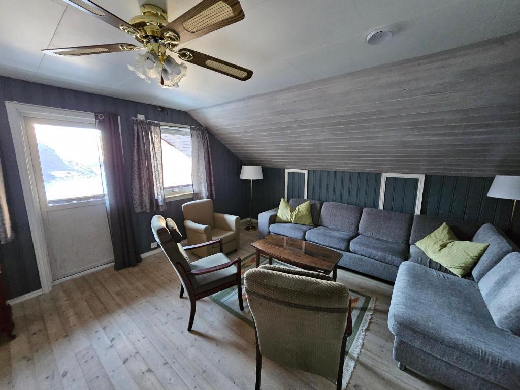 Posezení v ubytování Fossen Accommodation