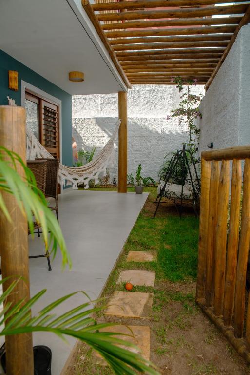 Zahrada ubytování Chalé de Chica - Vila das Andorinhas