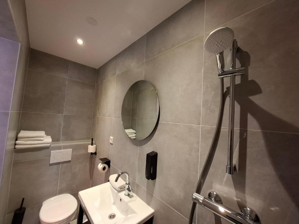 Koupelna v ubytování Hotel Randduin