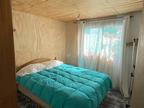 Postel nebo postele na pokoji v ubytování Casa de veraneo con piscina