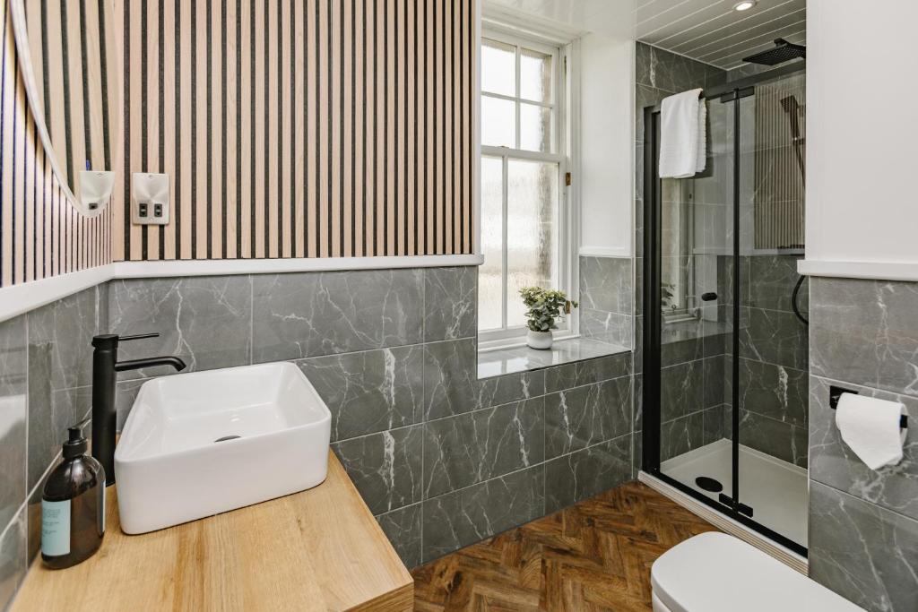 Koupelna v ubytování Haar with Rooms 5 stars