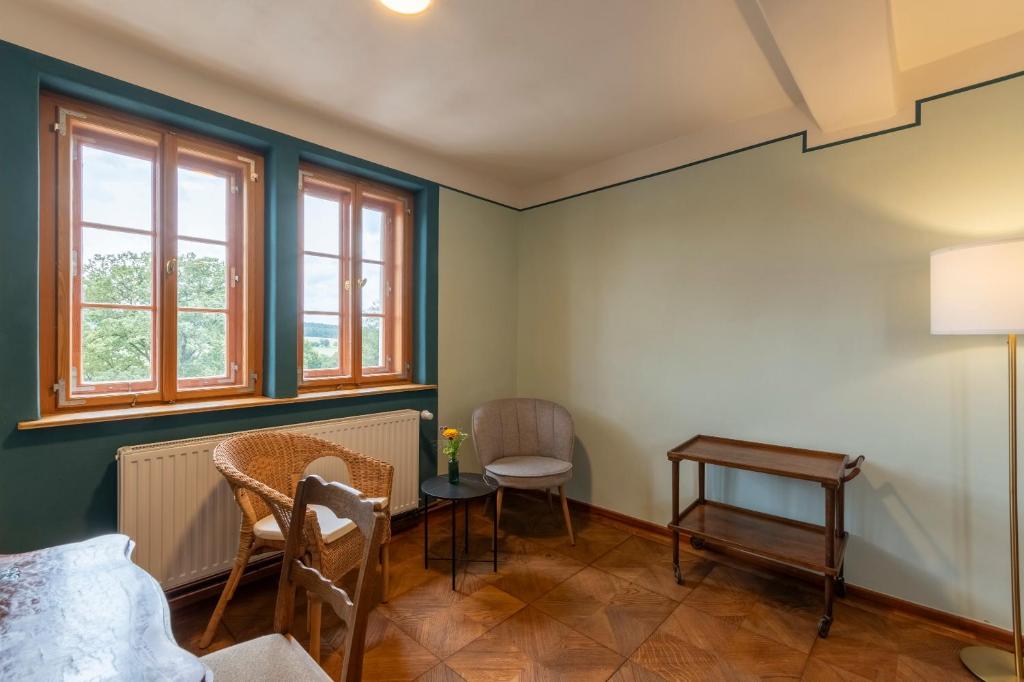 Posezení v ubytování Gasthof Saalborn