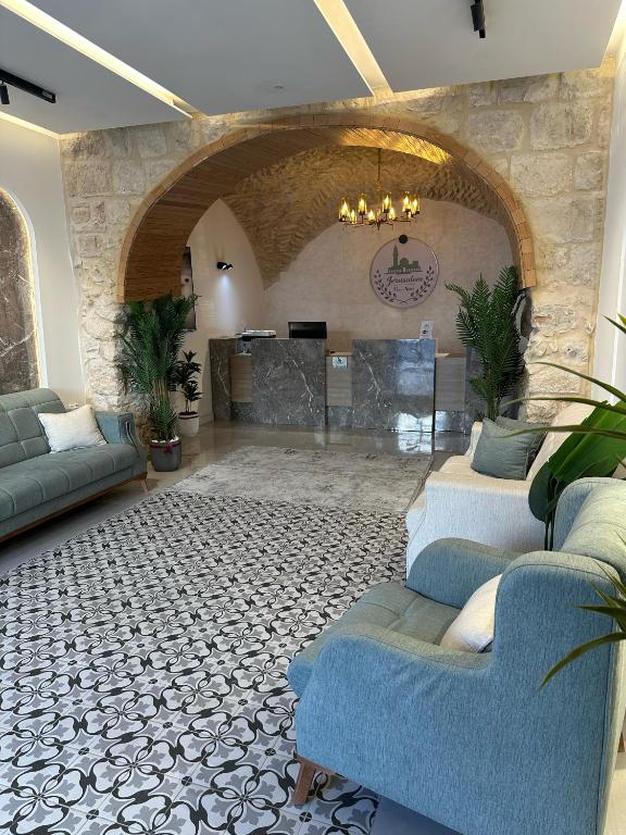 Posezení v ubytování Jerusalem View Hotel