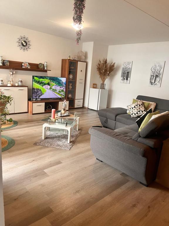 Posezení v ubytování Monthey appartement
