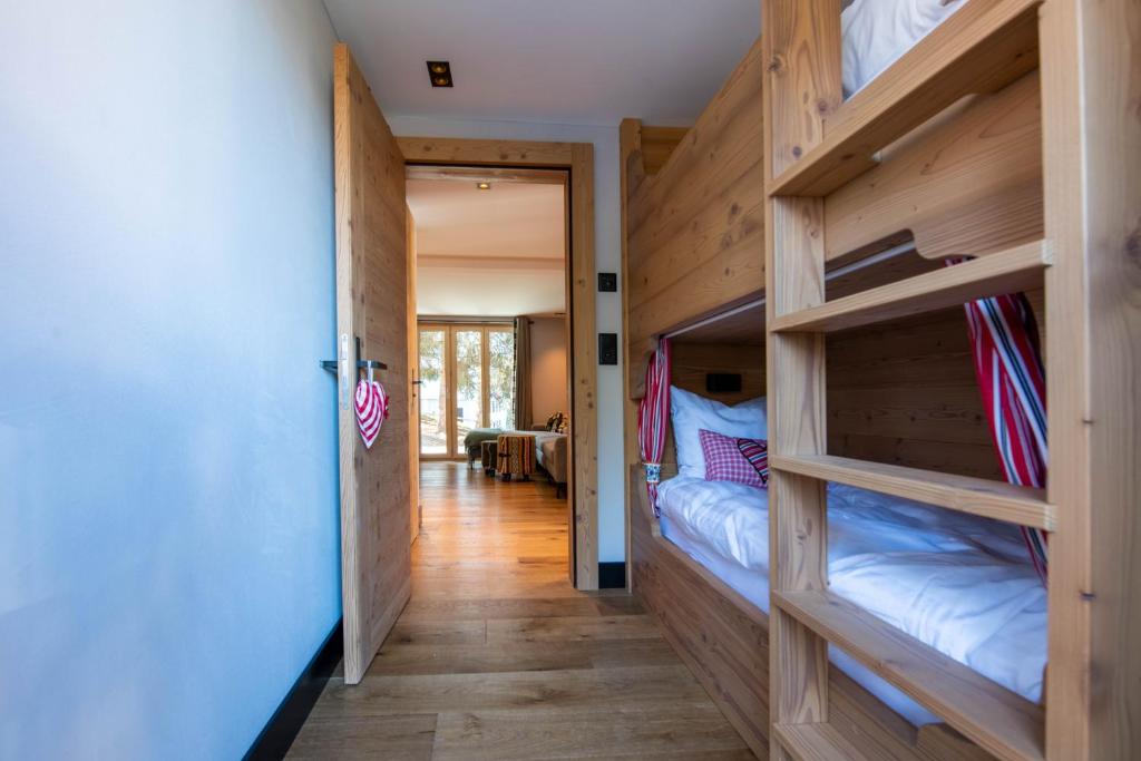 Postel nebo postele na pokoji v ubytování Chalet Myriam