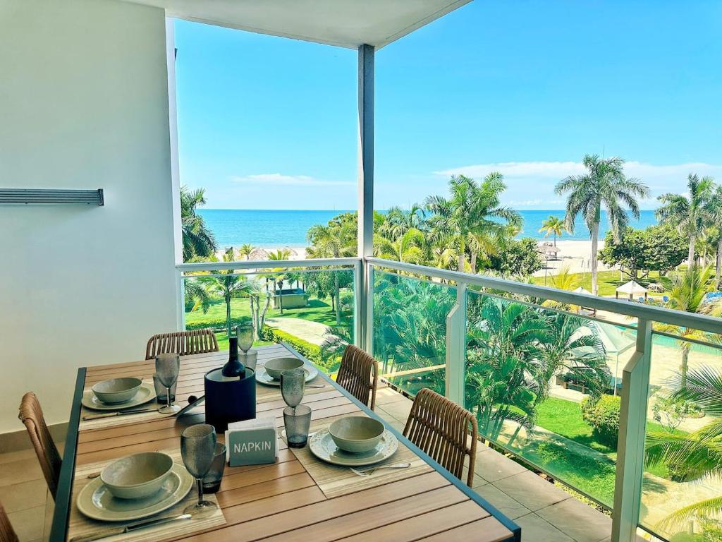 Balkón nebo terasa v ubytování Beach Apartment At Nikki Residences 2 Bedroom