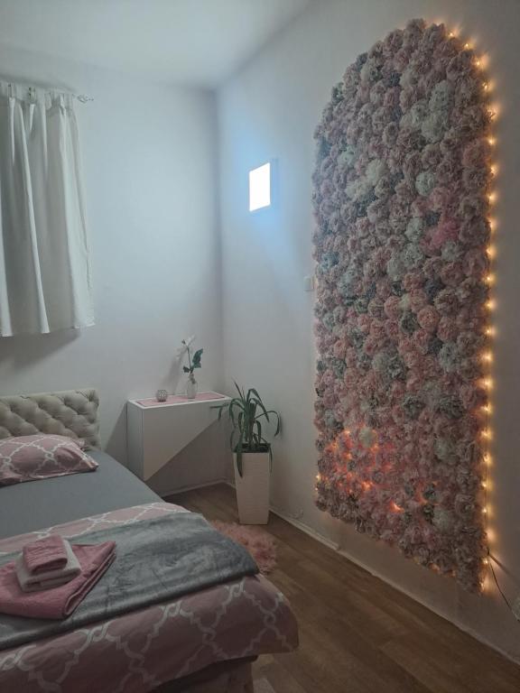 Rúm í herbergi á Stan na dan S