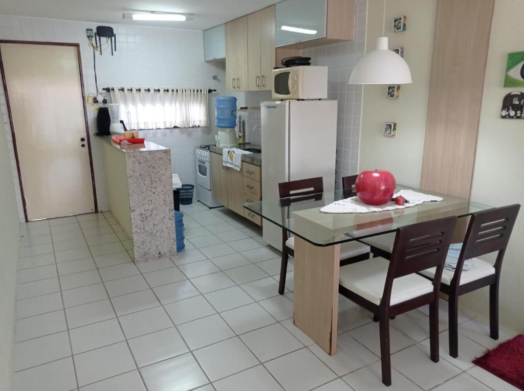 Kuchyň nebo kuchyňský kout v ubytování FLATS MONTE CASTELO GRAVATÁ MELHOR LOCALIZAÇÃo