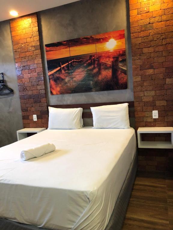 Postel nebo postele na pokoji v ubytování W4 Hotel