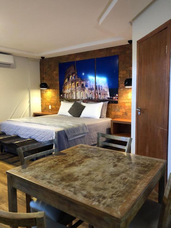 Postel nebo postele na pokoji v ubytování W4 Hotel