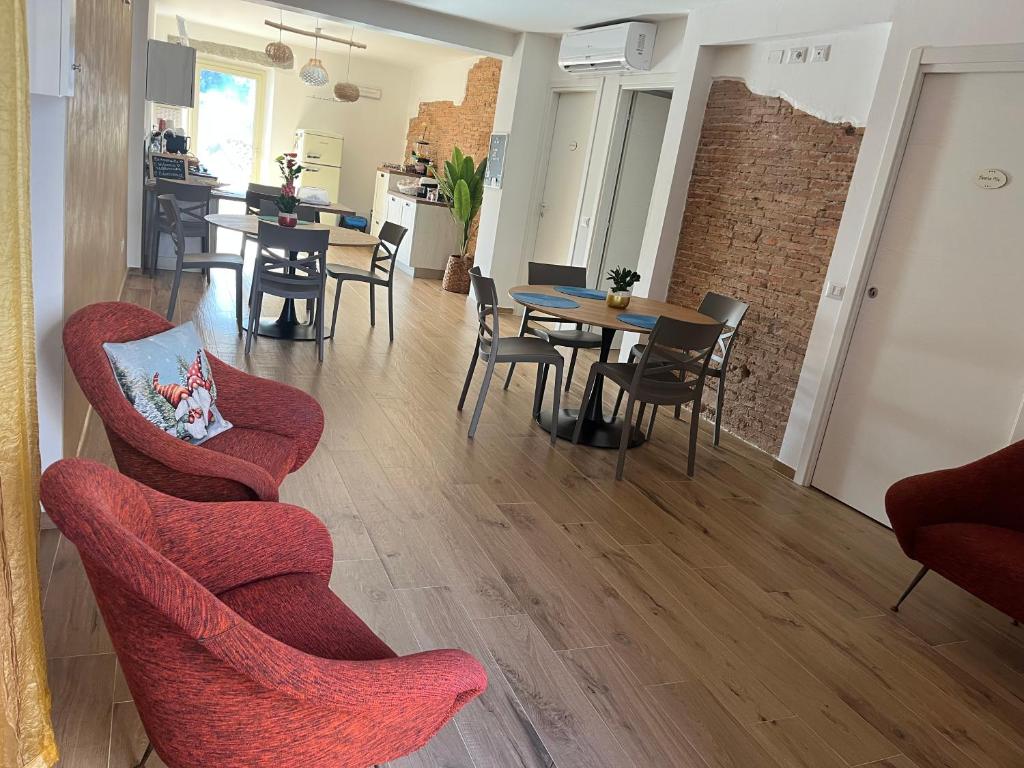 Posezení v ubytování B&b Niu Susu