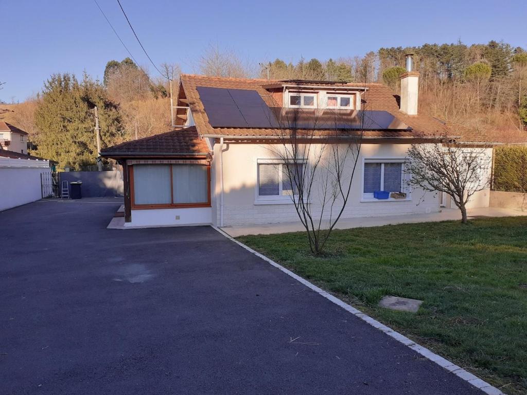 Bygningen som feriehuset ligger i