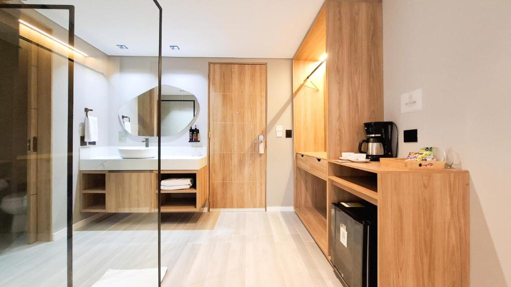 Koupelna v ubytování Botanico Hotel y Spa