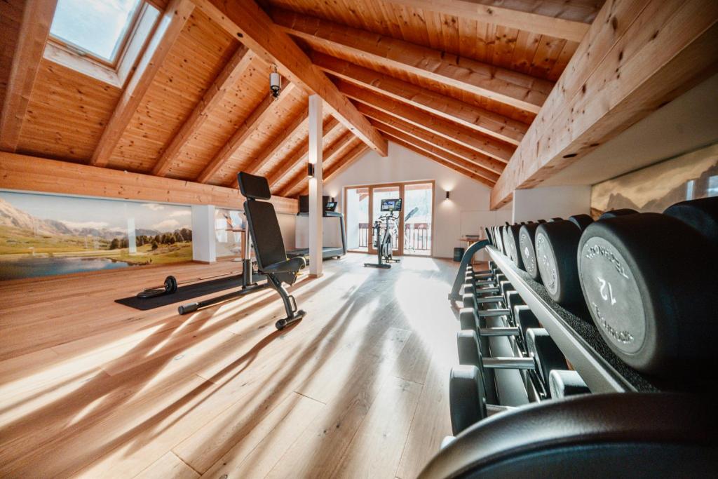 Fitness centrum a/nebo fitness zařízení v ubytování Cendevaves Alpine Silence