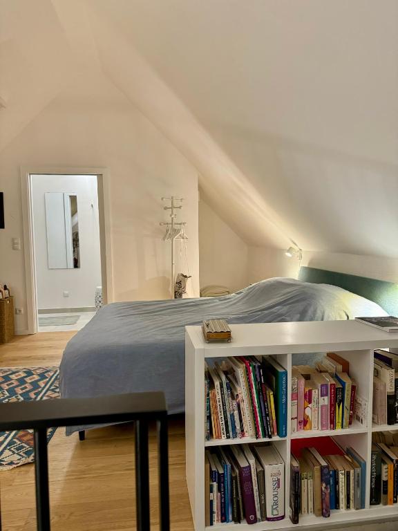 Knihovna v apartmánu
