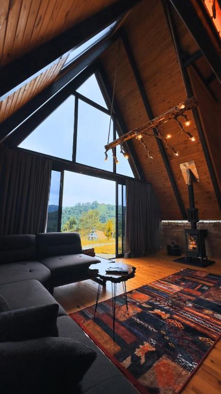 Posezení v ubytování paradise valley bungalow