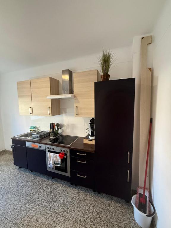 Kuchyň nebo kuchyňský kout v ubytování Chambre centre gasperich